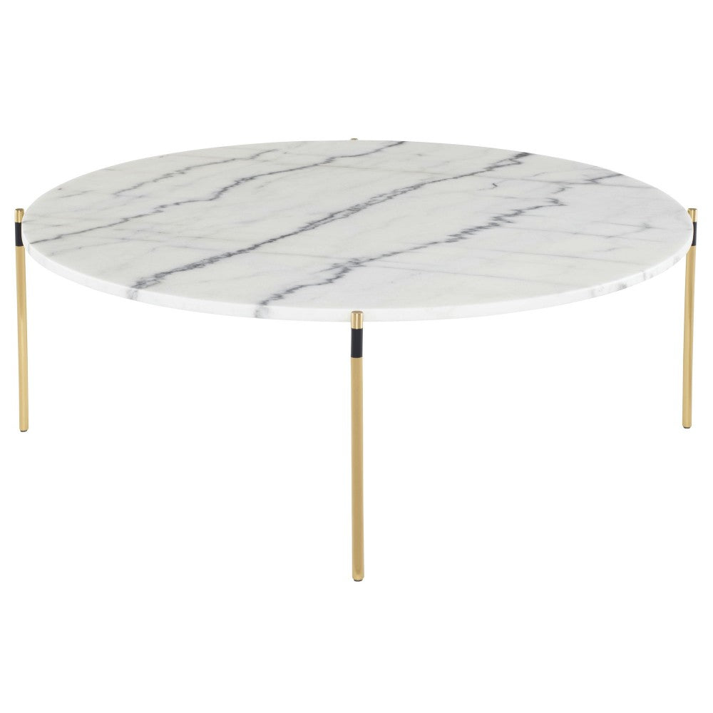 Pixie White Stone Coffee Table, HGNA494