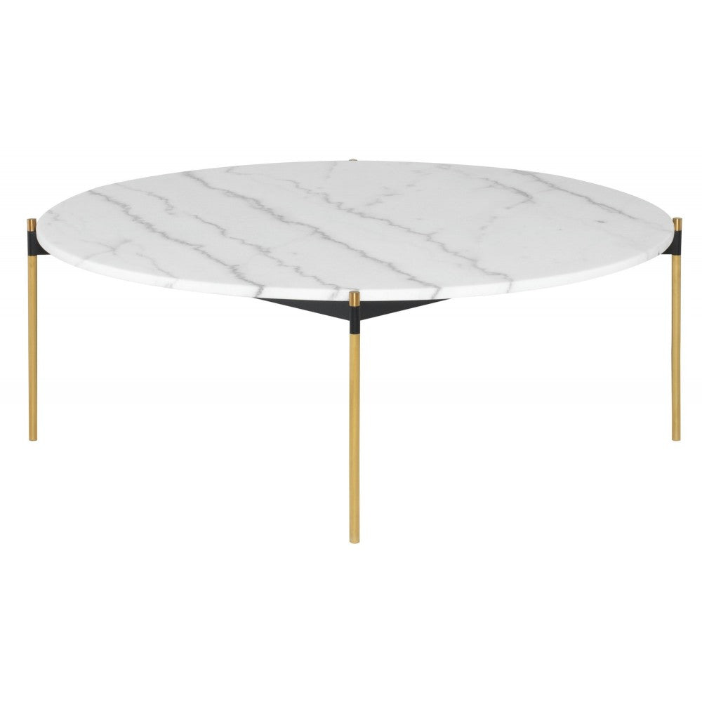 Pixie White Stone Coffee Table, HGNA494