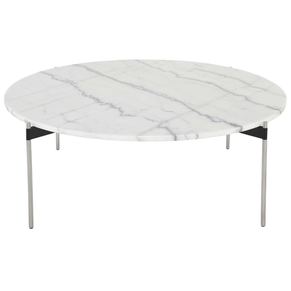 Pixie White Stone Coffee Table, HGNA496