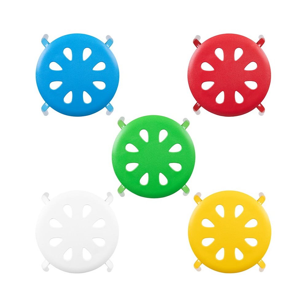 Plastic Nesting Stack Stools, 17.5"Height, Assorted Colors (5 Pack)