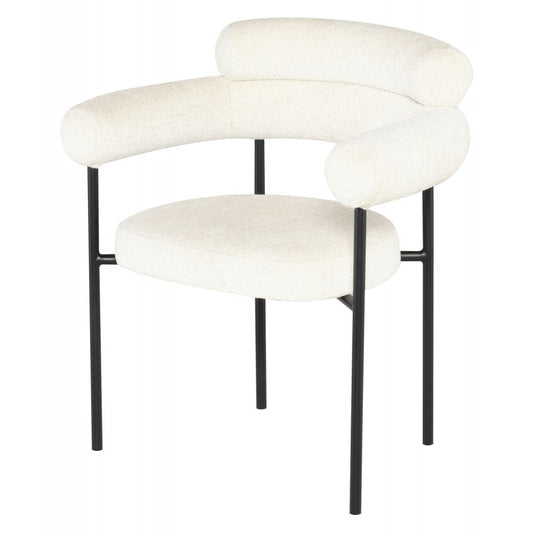 Portia Coconut Fabric Dining Chair