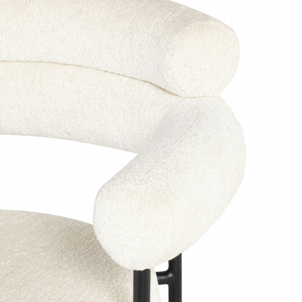 Portia Coconut Fabric Dining Chair