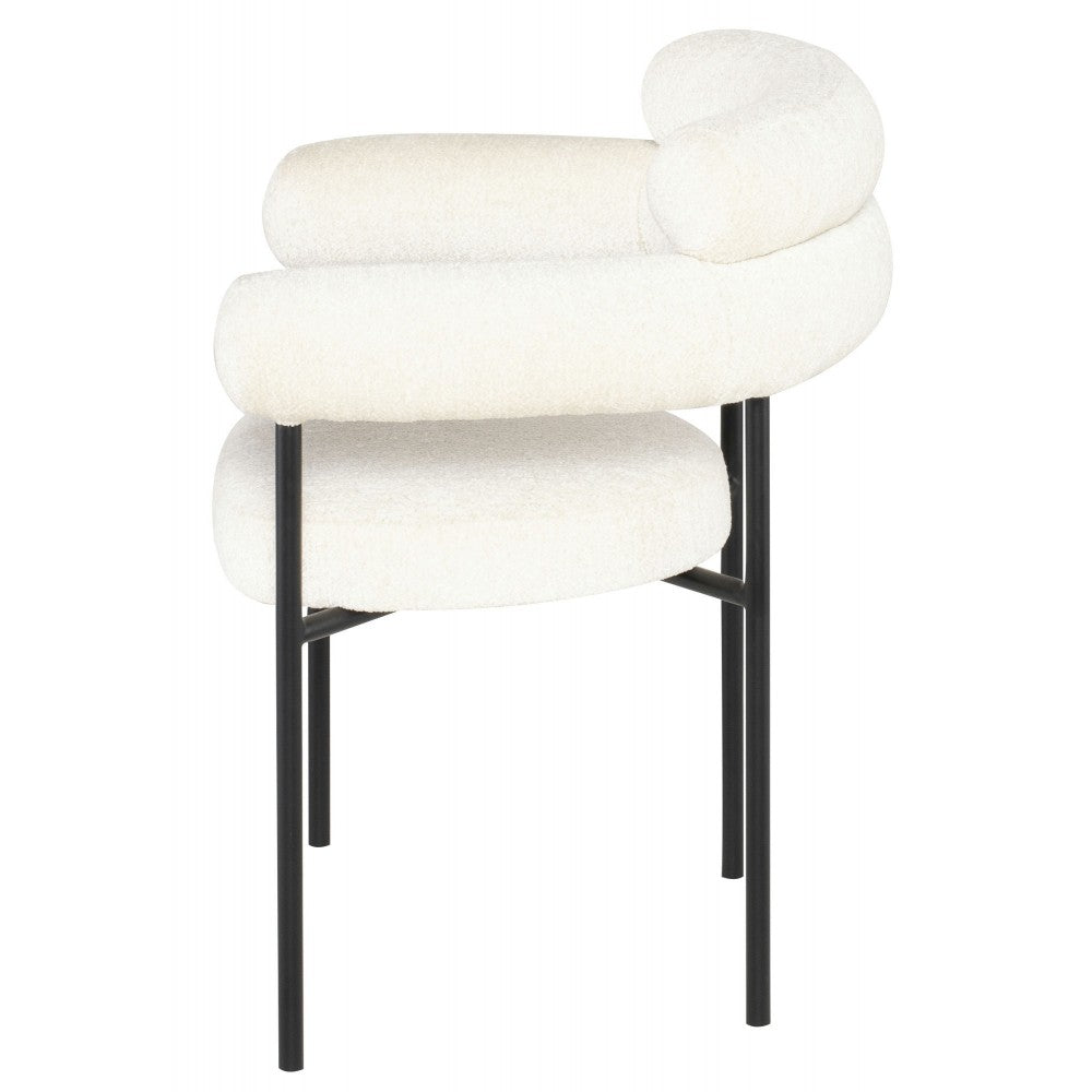 Portia Coconut Fabric Dining Chair