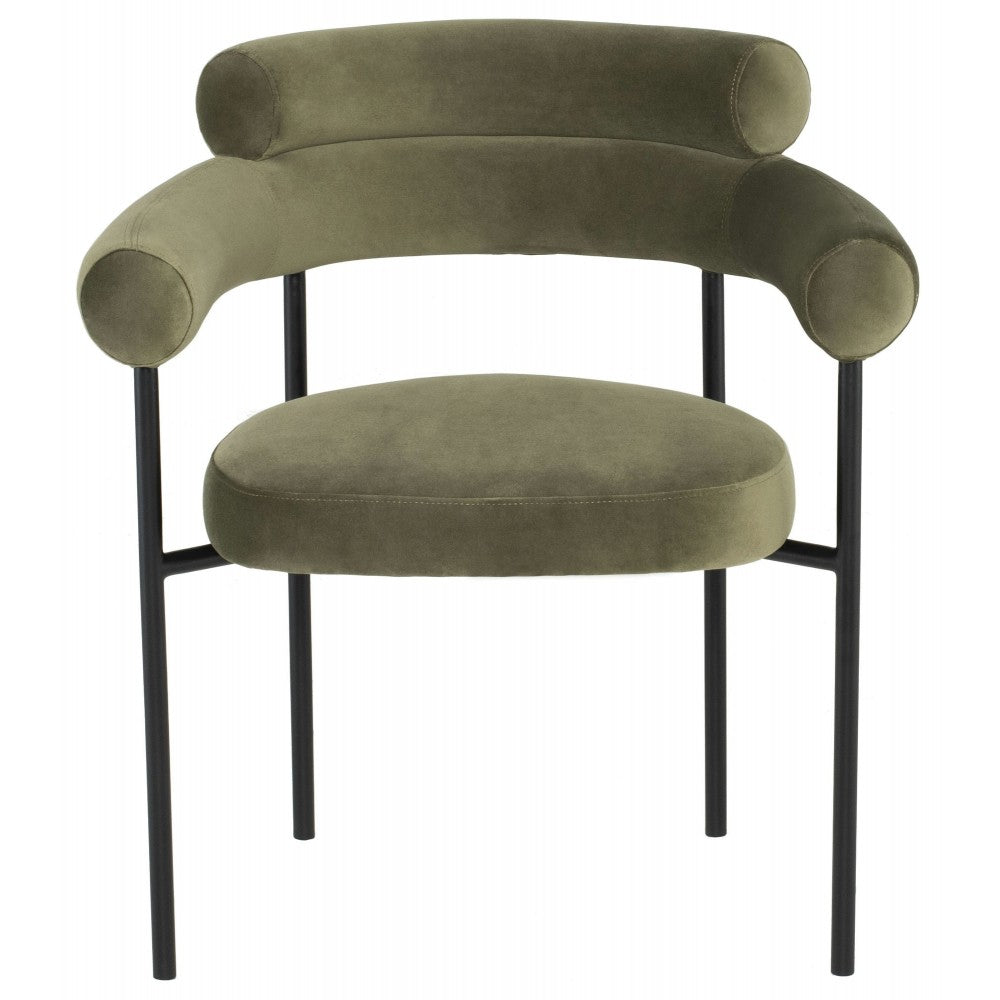 Portia Safari Fabric Dining Chair