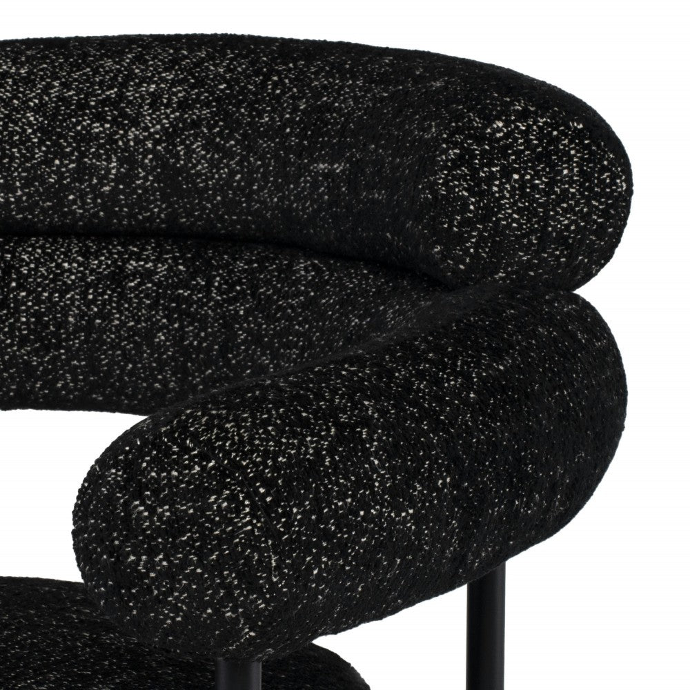 Portia Salt & Pepper Fabric Dining Chair