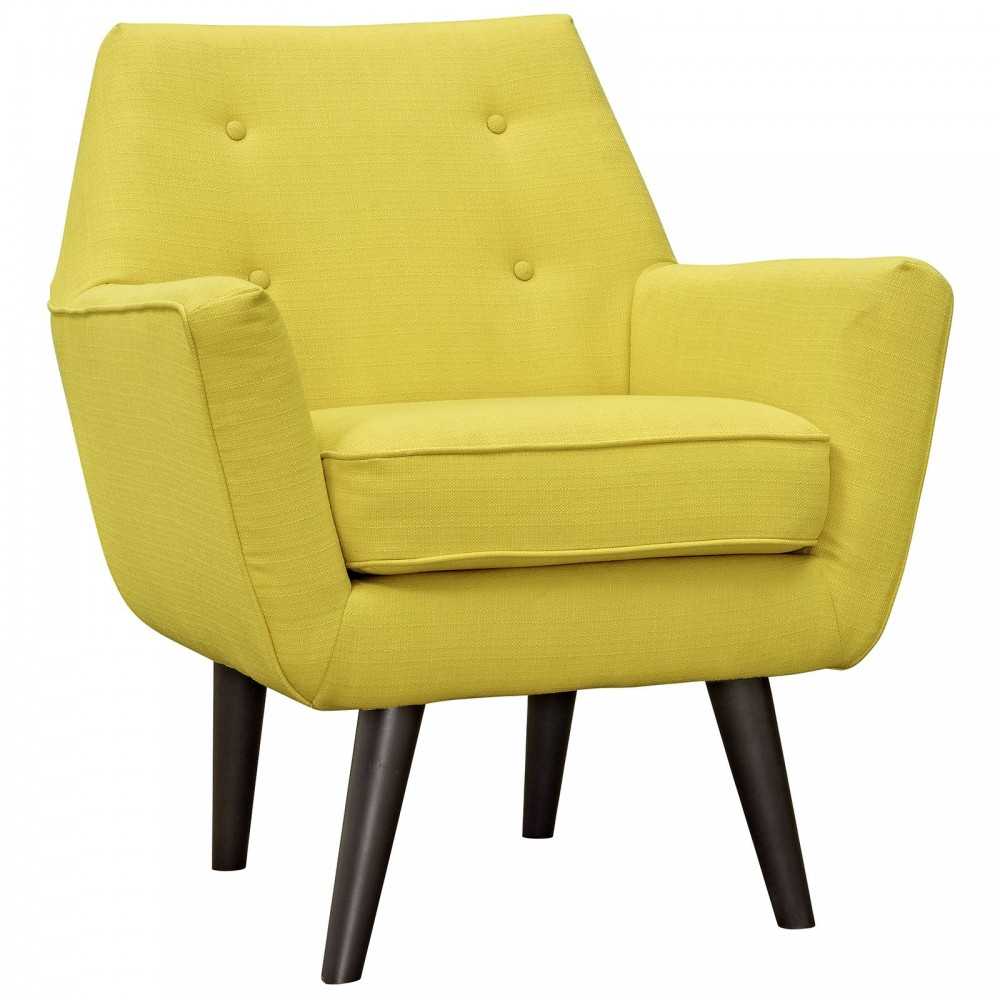 Posit Upholstered Fabric Armchair, Sunny