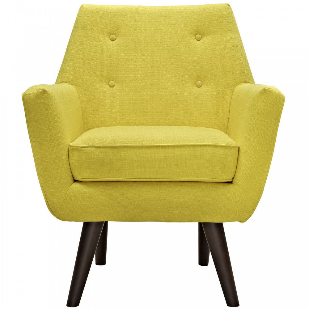 Posit Upholstered Fabric Armchair, Sunny