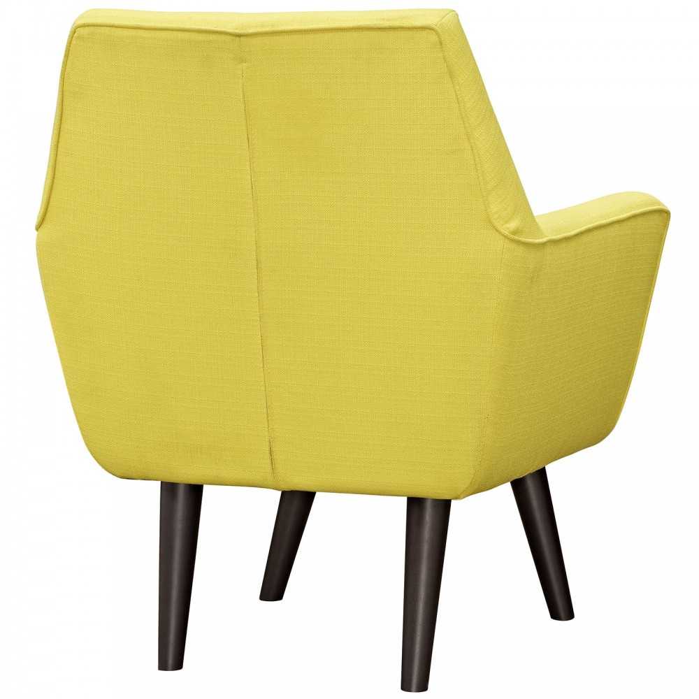 Posit Upholstered Fabric Armchair, Sunny