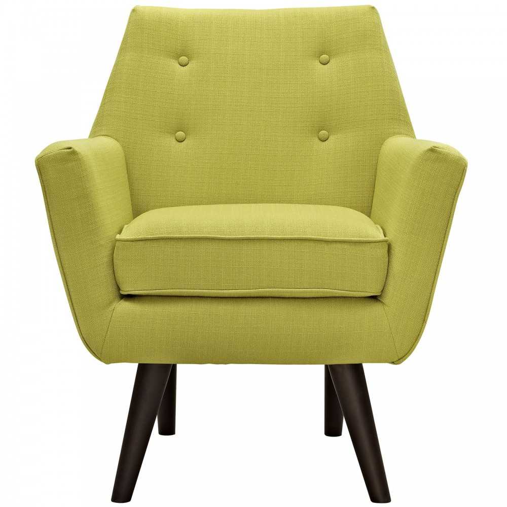 Posit Upholstered Fabric Armchair, Wheatgrass