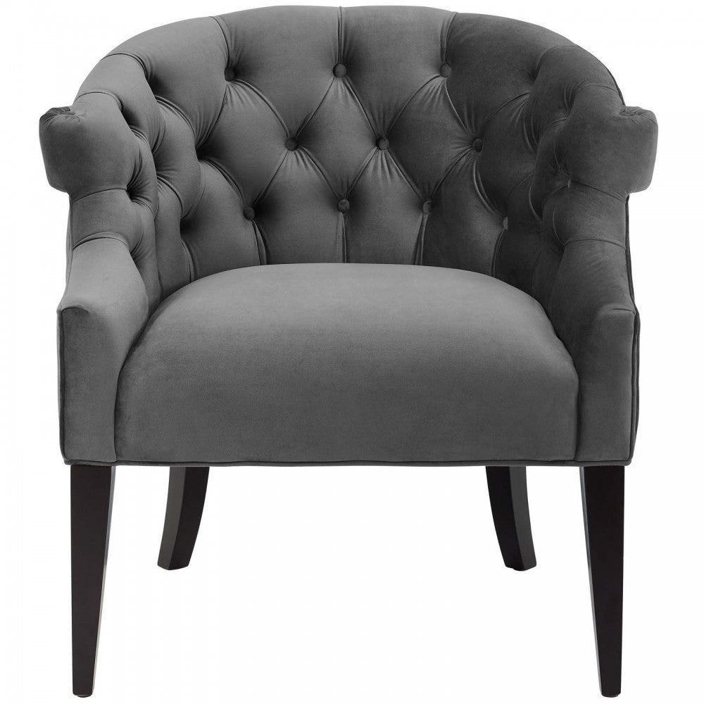 Precept Armchair Performance Velvet Set of 2, Gray