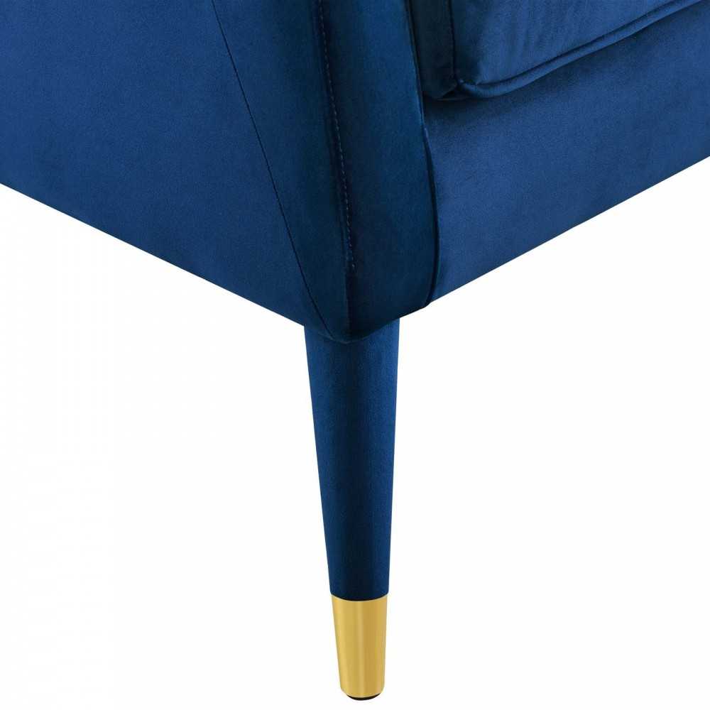 Premise Armchair Performance Velvet Set of 2, Navy