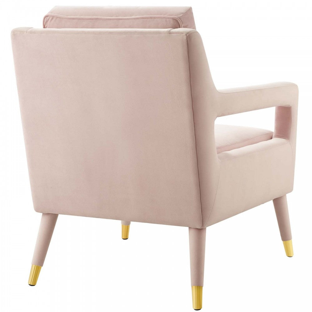 Premise Armchair Performance Velvet Set of 2, Pink