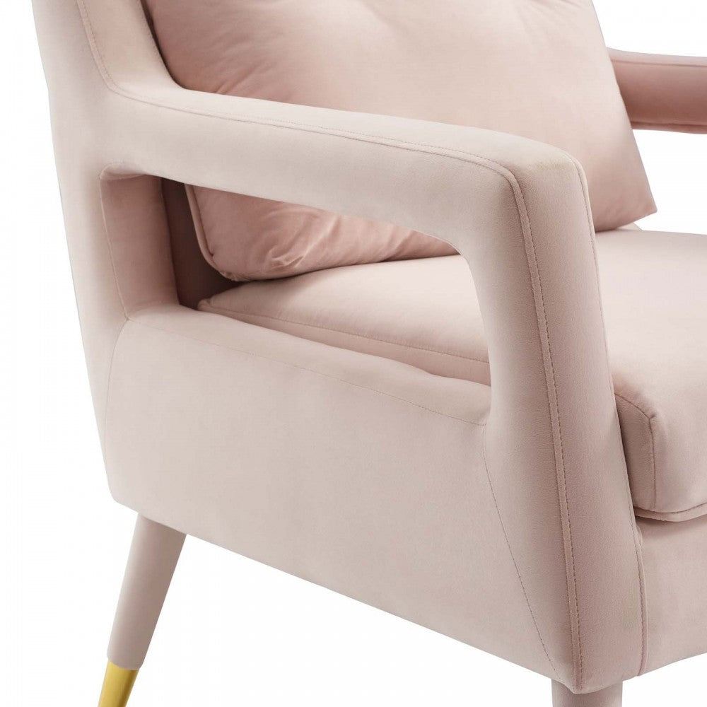 Premise Armchair Performance Velvet Set of 2, Pink