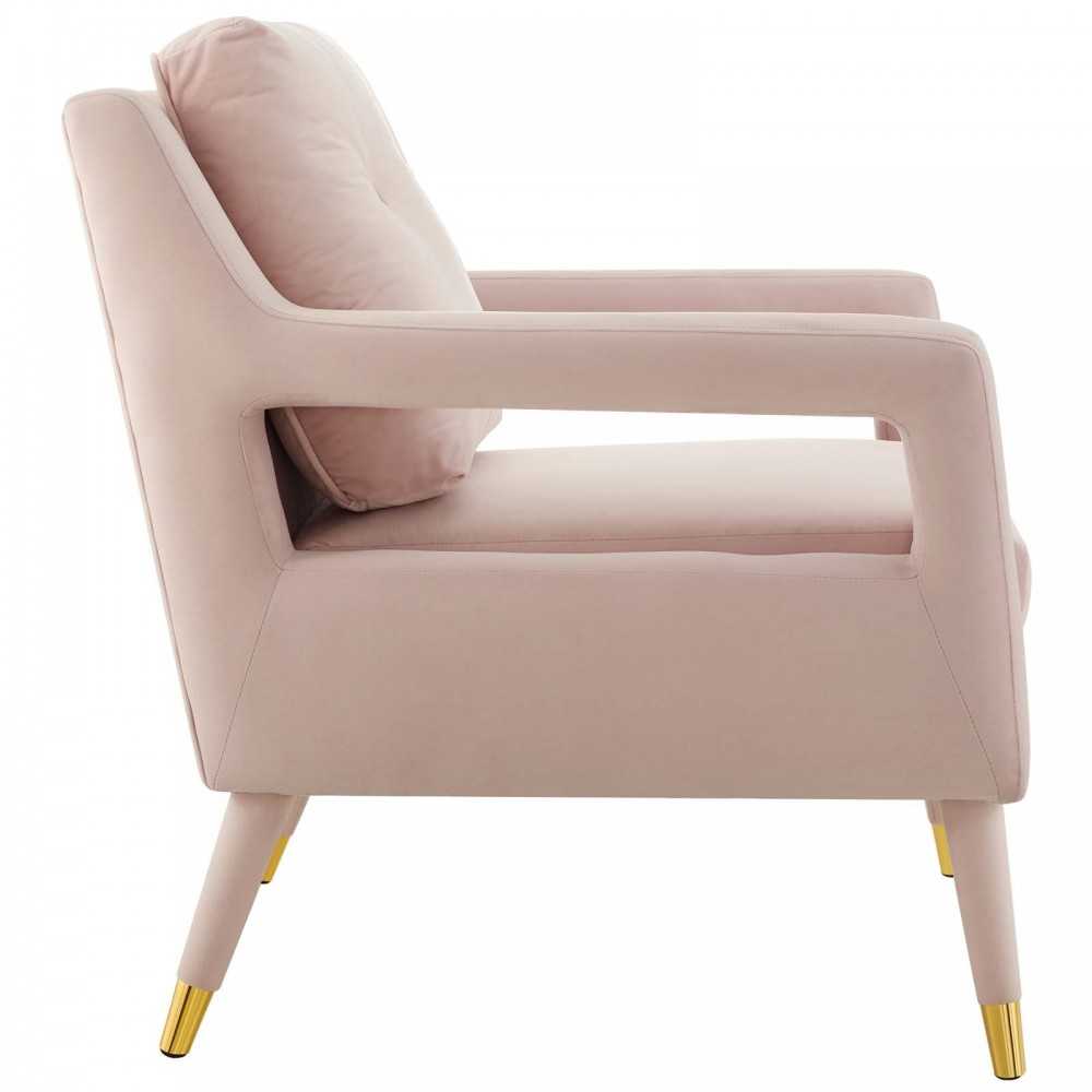 Premise Armchair Performance Velvet Set of 2, Pink