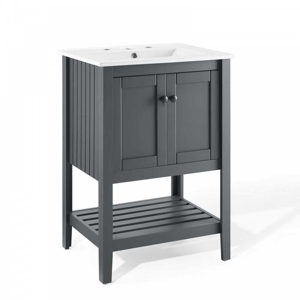 Prestige 24" Bathroom Vanity, Gray White