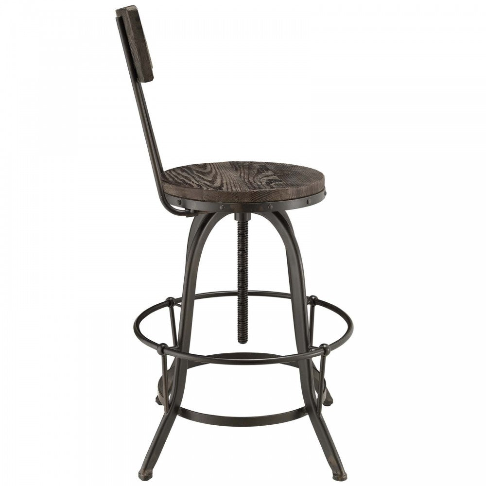 Procure Bar Stool Set of 2, Black