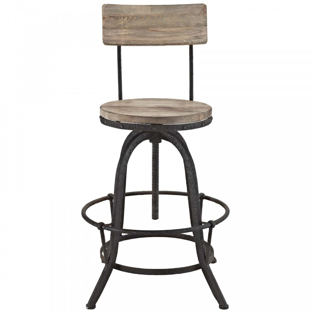 Procure Wood Bar Stool, Brown