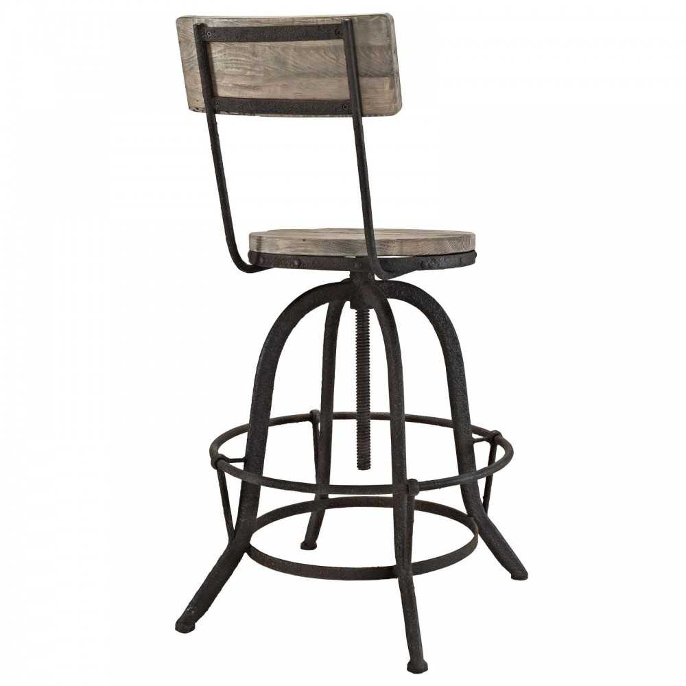 Procure Wood Bar Stool, Brown