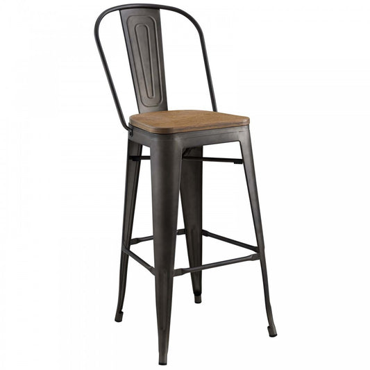 Promenade Bar Stool, Brown, EEI-2814-BRN