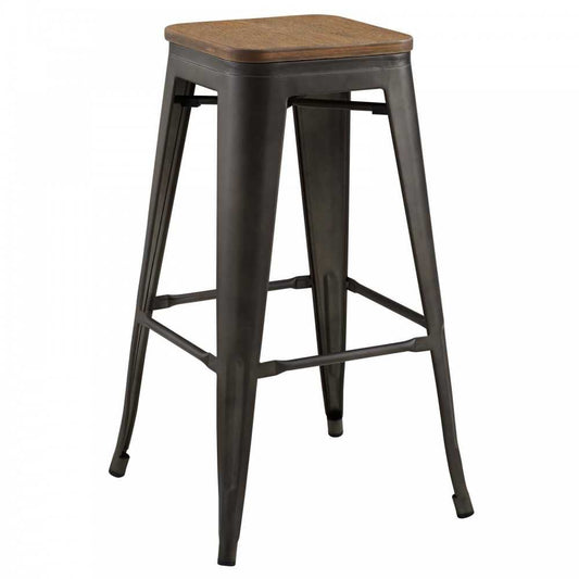 Promenade Bar Stool, Brown, EEI-2819-BRN