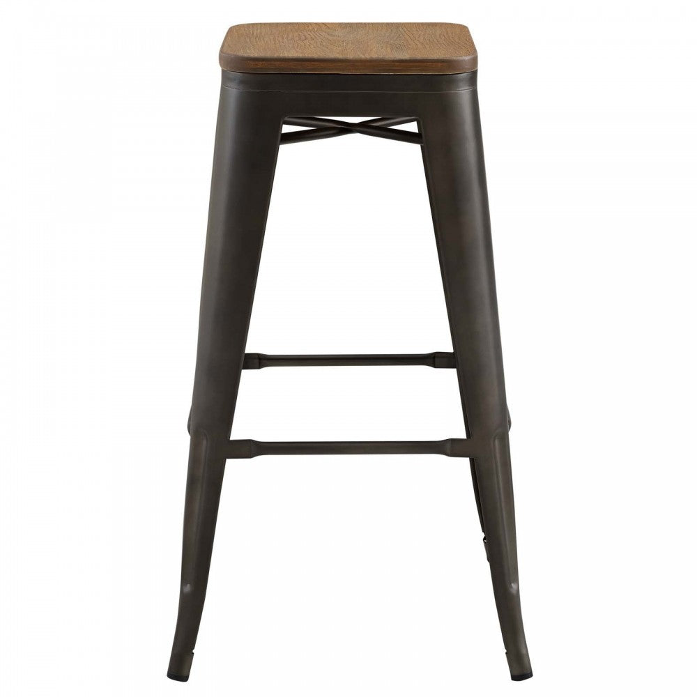 Promenade Bar Stool, Brown, EEI-2819-BRN