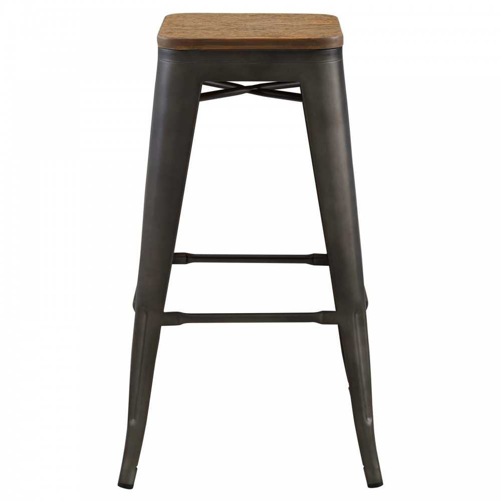 Promenade Bar Stool, Brown, EEI-2819-BRN