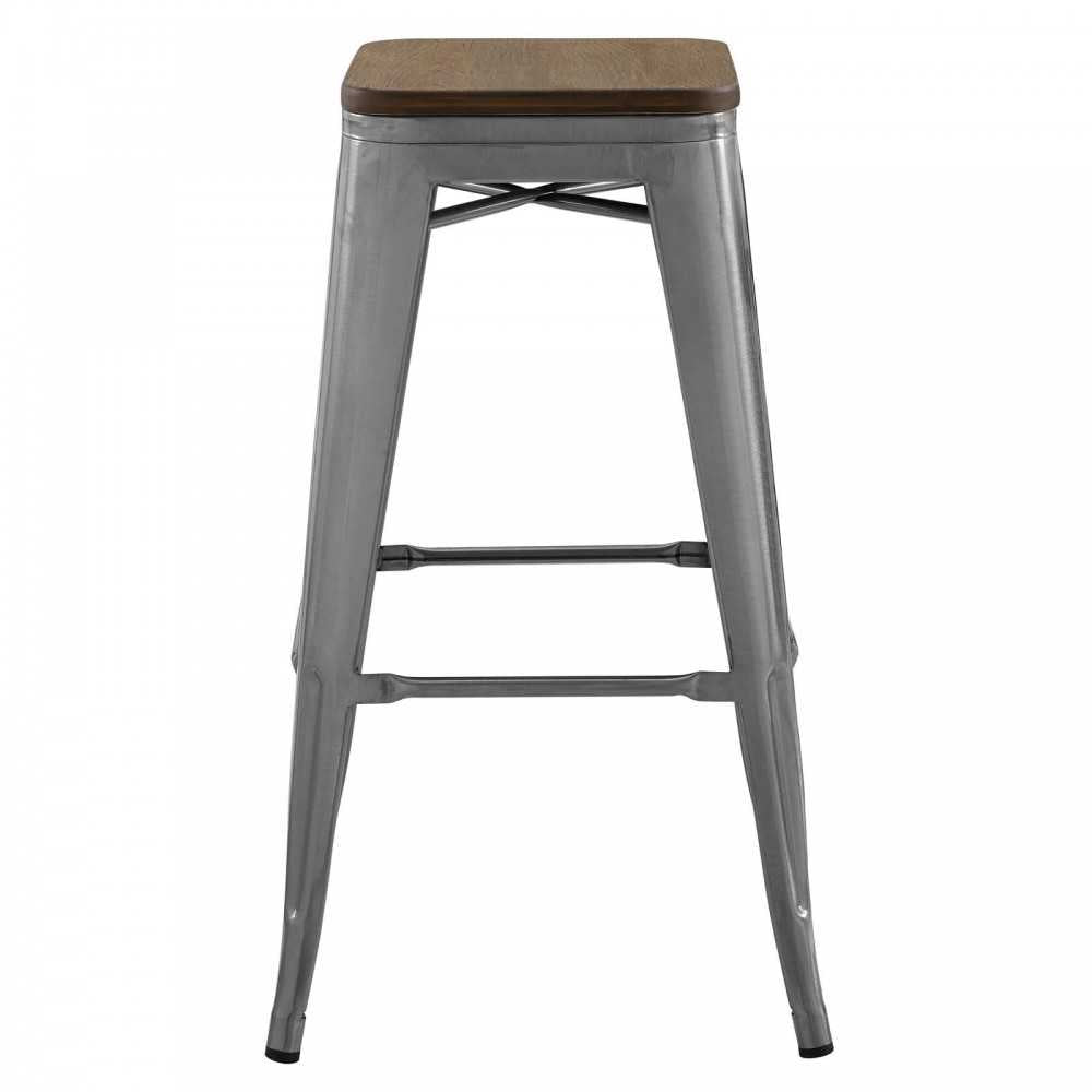 Promenade Bar Stool, Gunmetal, EEI-2819-GME