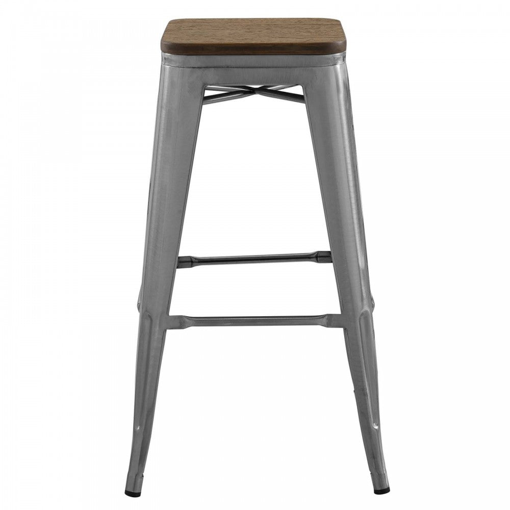 Promenade Bar Stool, Gunmetal, EEI-2819-GME