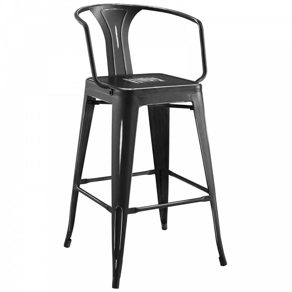 Promenade Bar Stool, Black, EEI-2817-BLK