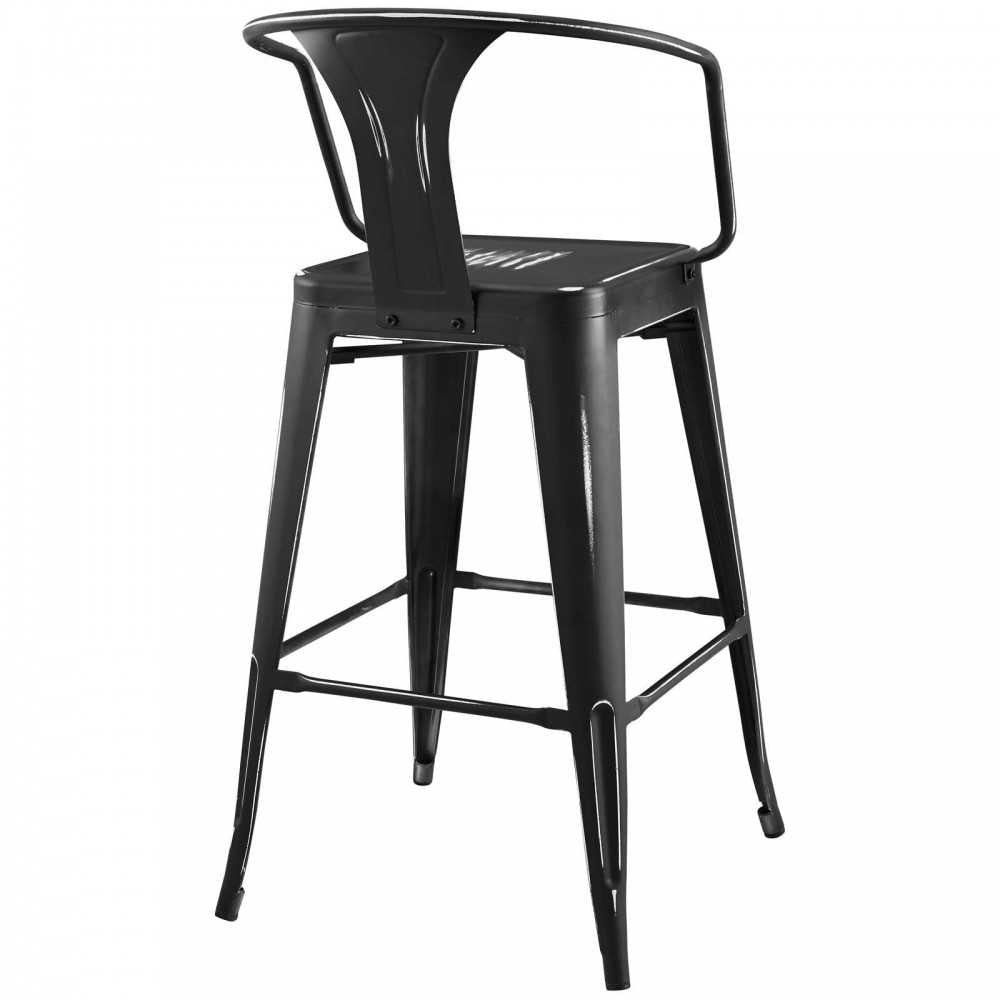 Promenade Bar Stool, Black, EEI-2817-BLK