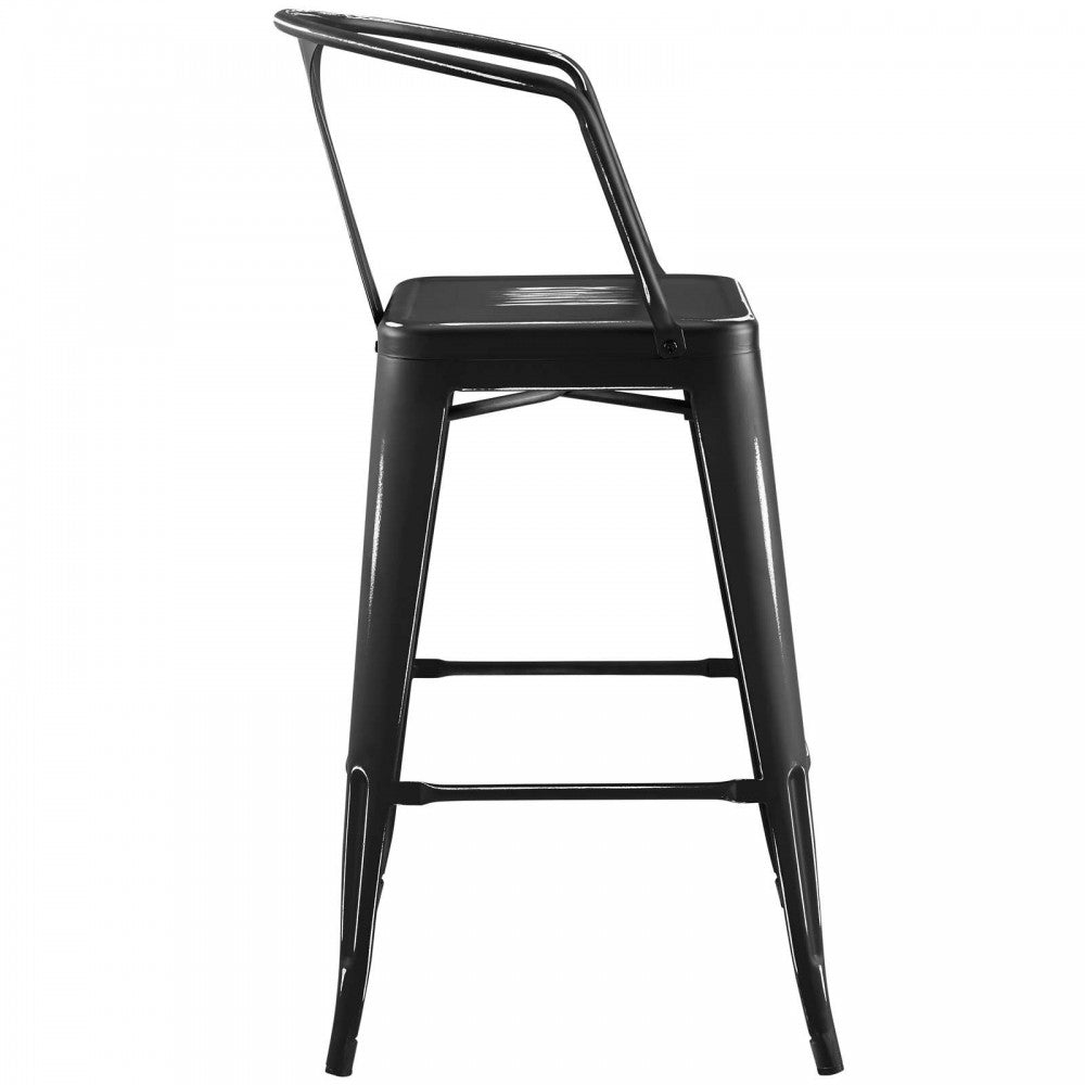 Promenade Bar Stool, Black, EEI-2817-BLK