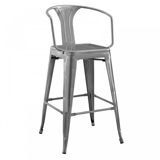 Promenade Bar Stool, Gunmetal, EEI-2817-GME