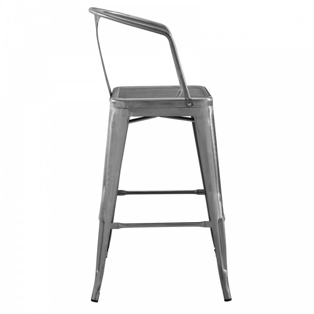 Promenade Bar Stool, Gunmetal, EEI-2817-GME