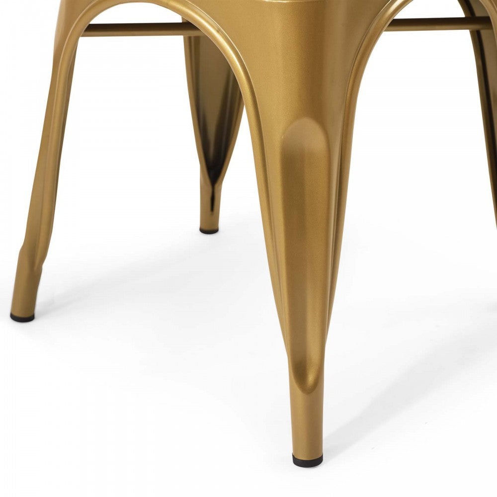 Promenade Bistro Dining Side Chair Set of 2, Gold