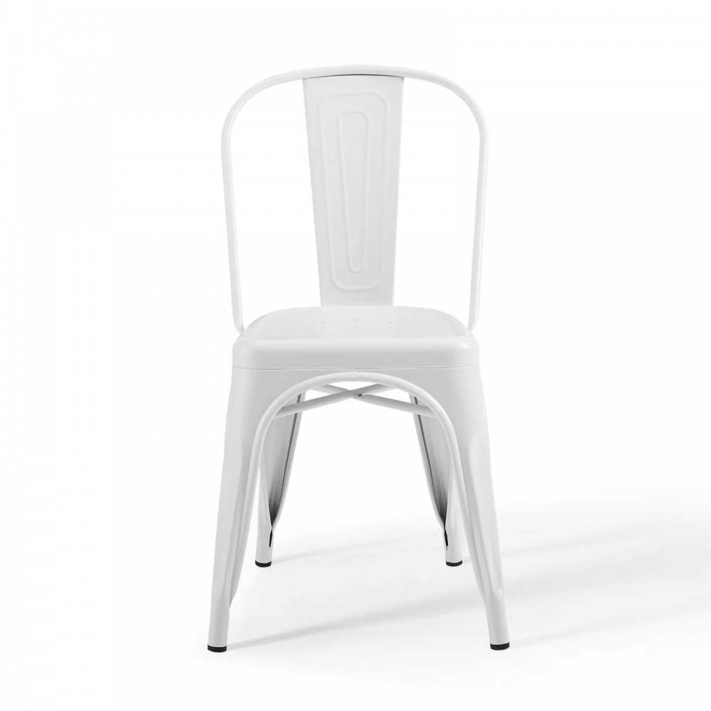 Promenade Bistro Dining Side Chair Set of 2, White