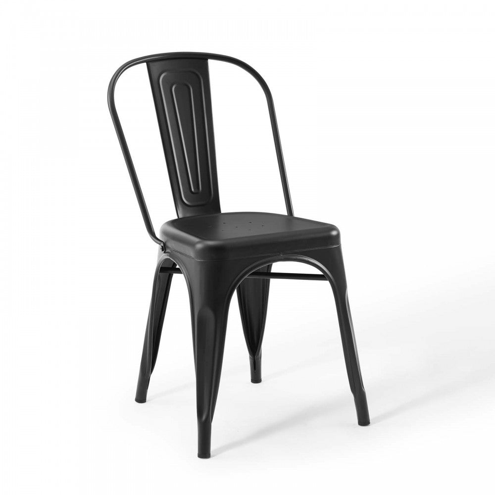 Promenade Bistro Dining Side Chair Set of 2, Black