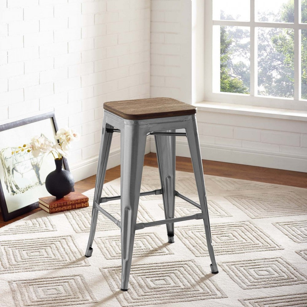 Promenade Counter Stool, Gunmetal