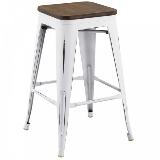 Promenade Counter Stool, White