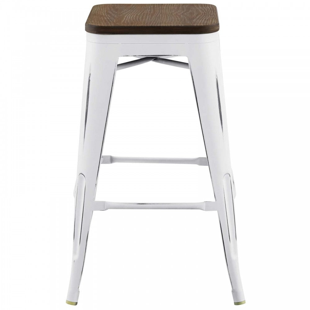 Promenade Counter Stool, White