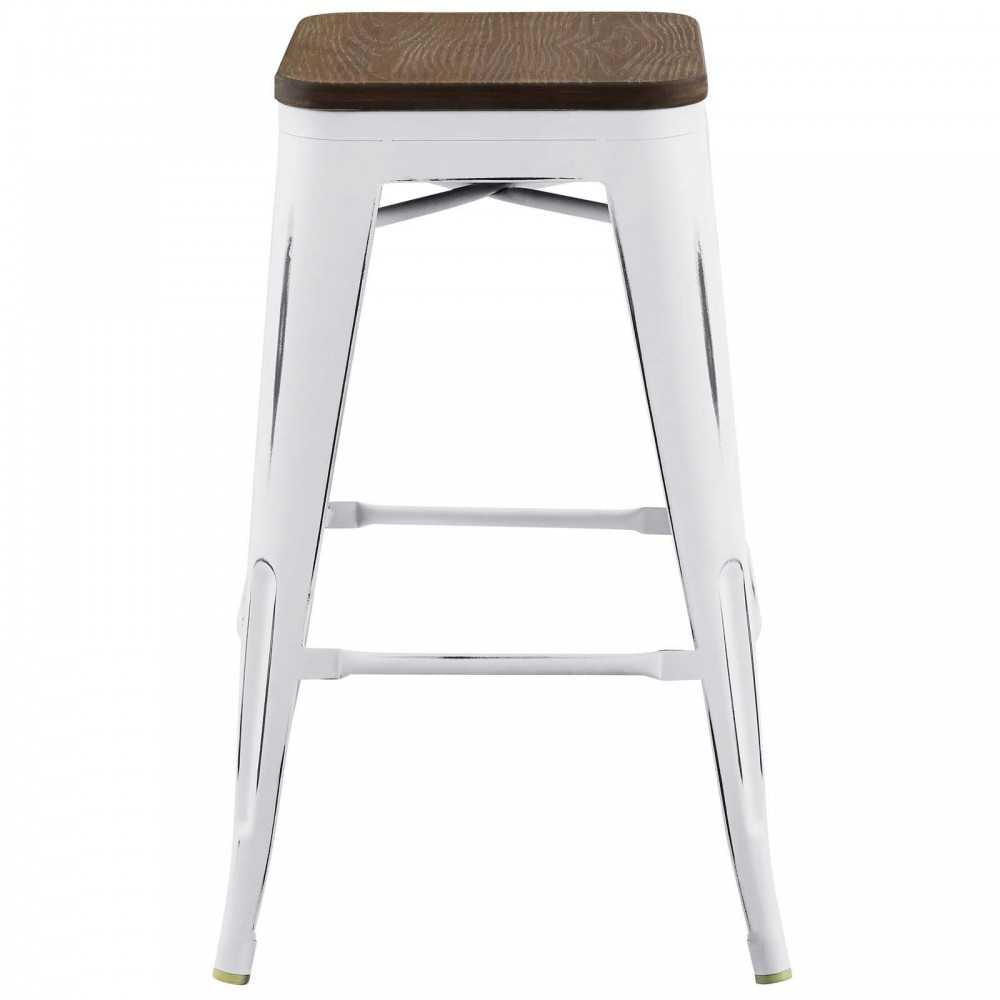 Promenade Counter Stool Set of 2, White