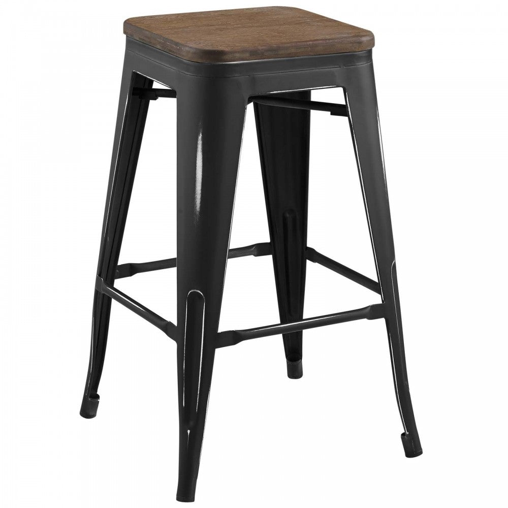 Promenade Counter Stool Set of 2, Black