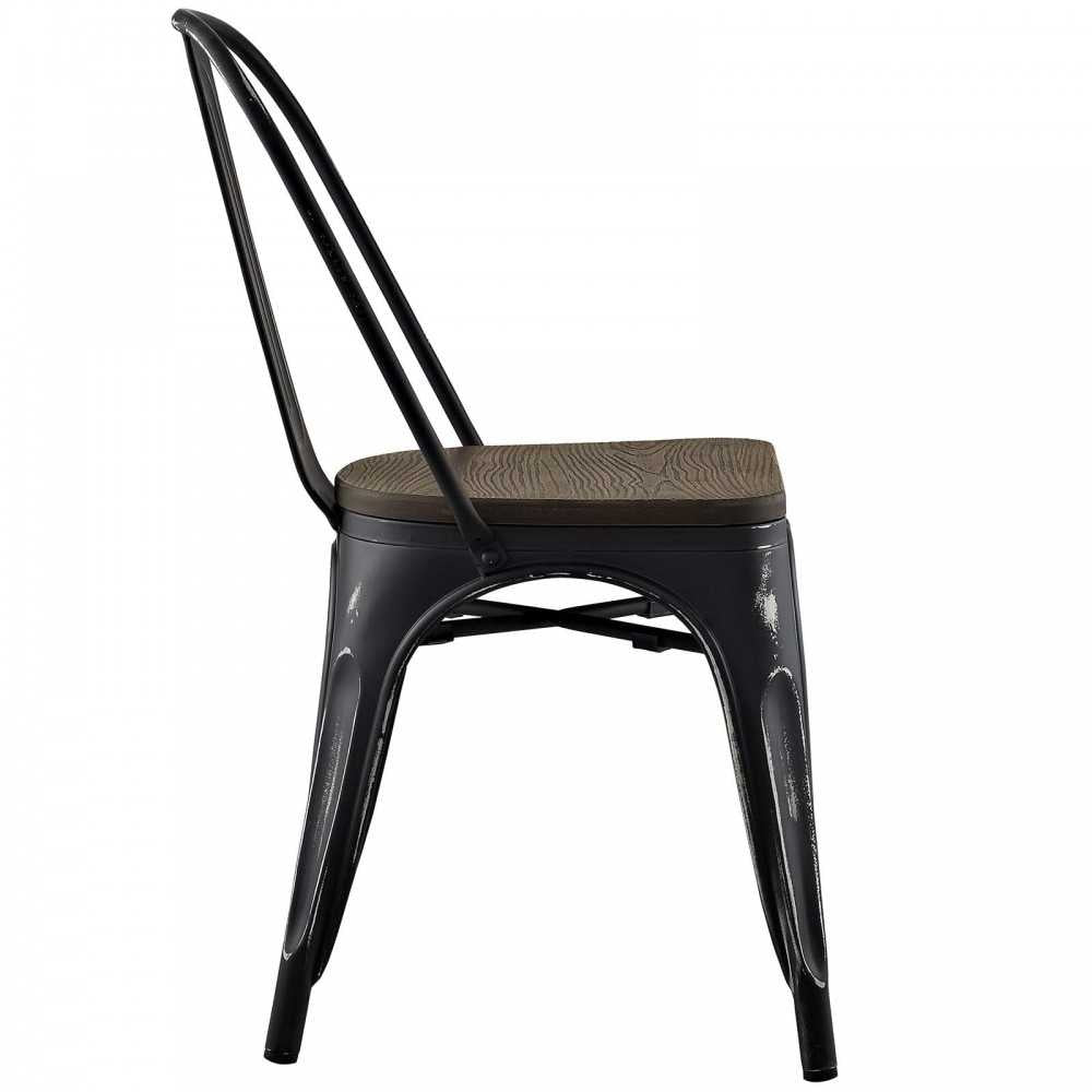Promenade Dining Side Chair Set of 4, Black