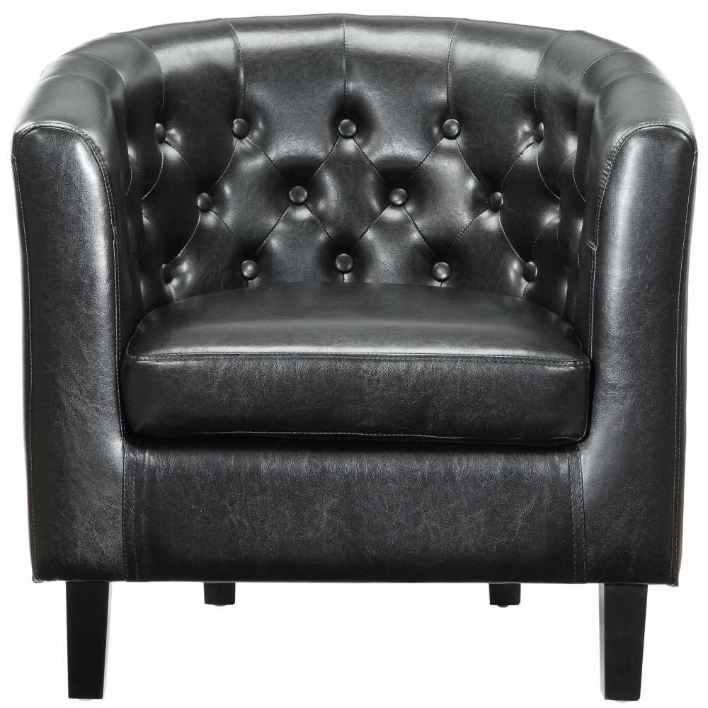 Prospect 3 Piece Upholstered Vinyl Set, Black