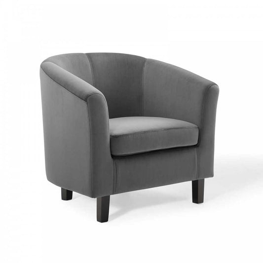 Prospect Performance Velvet Armchair, Charcoal
