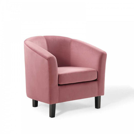 Prospect Performance Velvet Armchair, Dusty Rose, EEI-4137-DUS