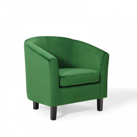 Prospect Performance Velvet Armchair, Emerald, EEI-4137-EME