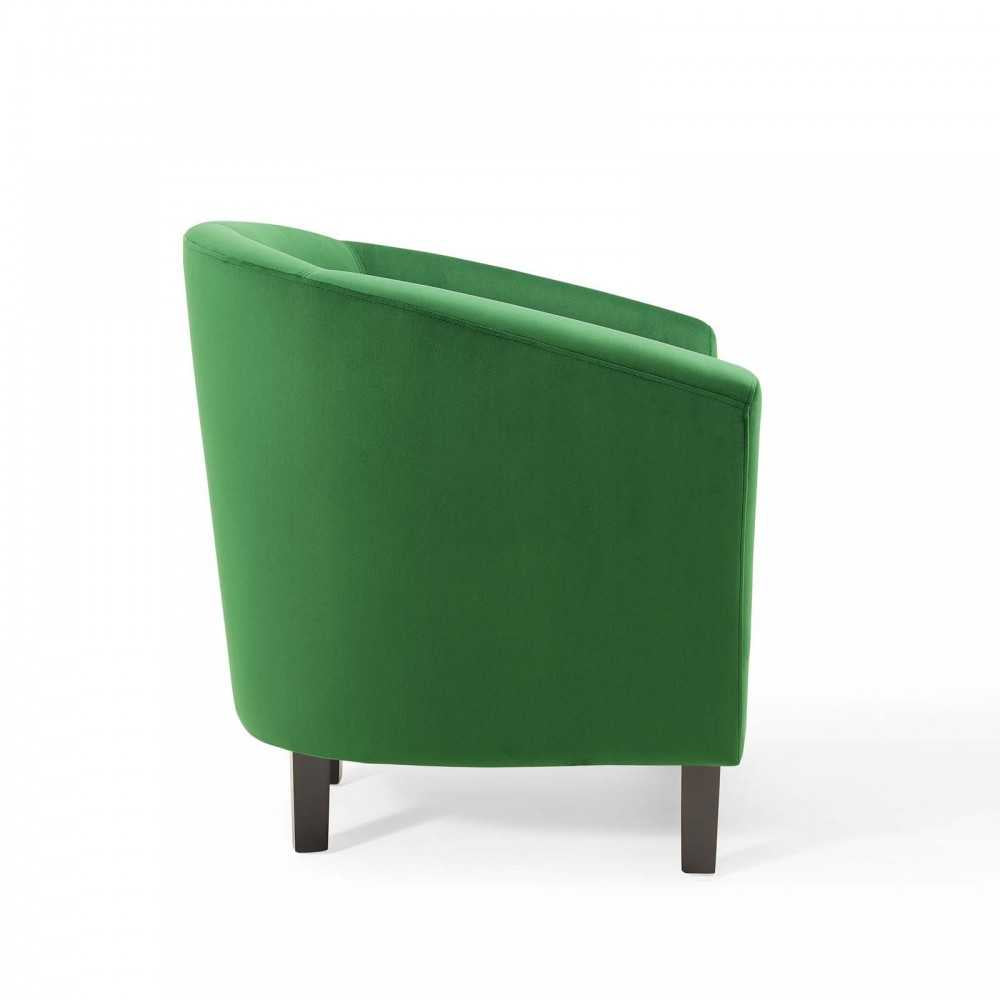 Prospect Performance Velvet Armchair, Emerald, EEI-4137-EME