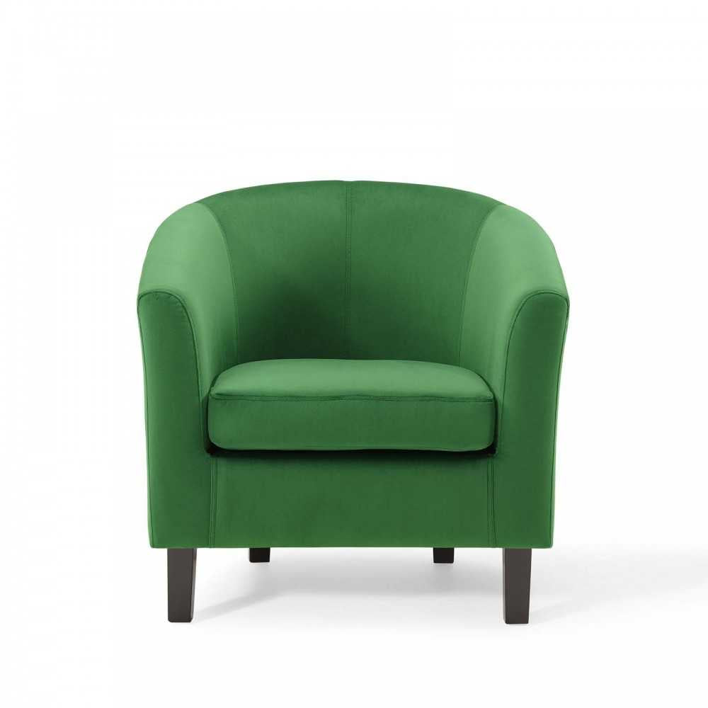 Prospect Performance Velvet Armchair, Emerald, EEI-4137-EME