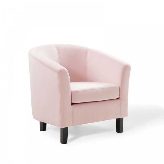 Prospect Performance Velvet Armchair, Pink, EEI-4137-PNK