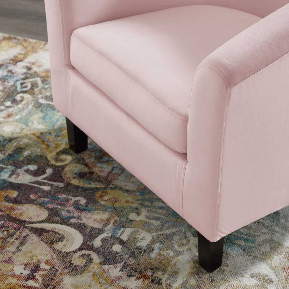 Prospect Performance Velvet Armchair, Pink, EEI-4137-PNK